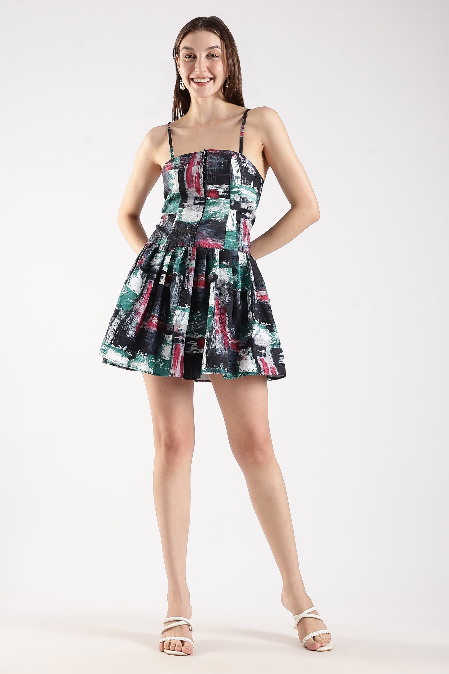Fit & Flare Mini Dress MultiColor