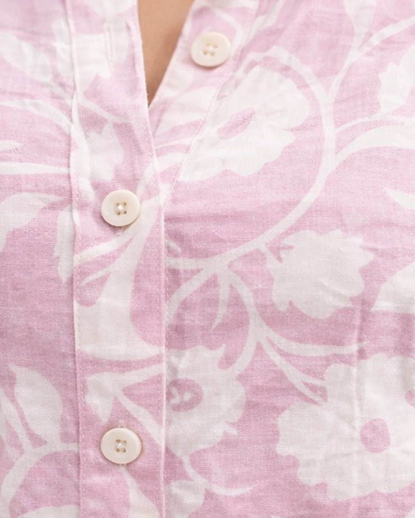 Floral Shirt Dress Dusty Pink