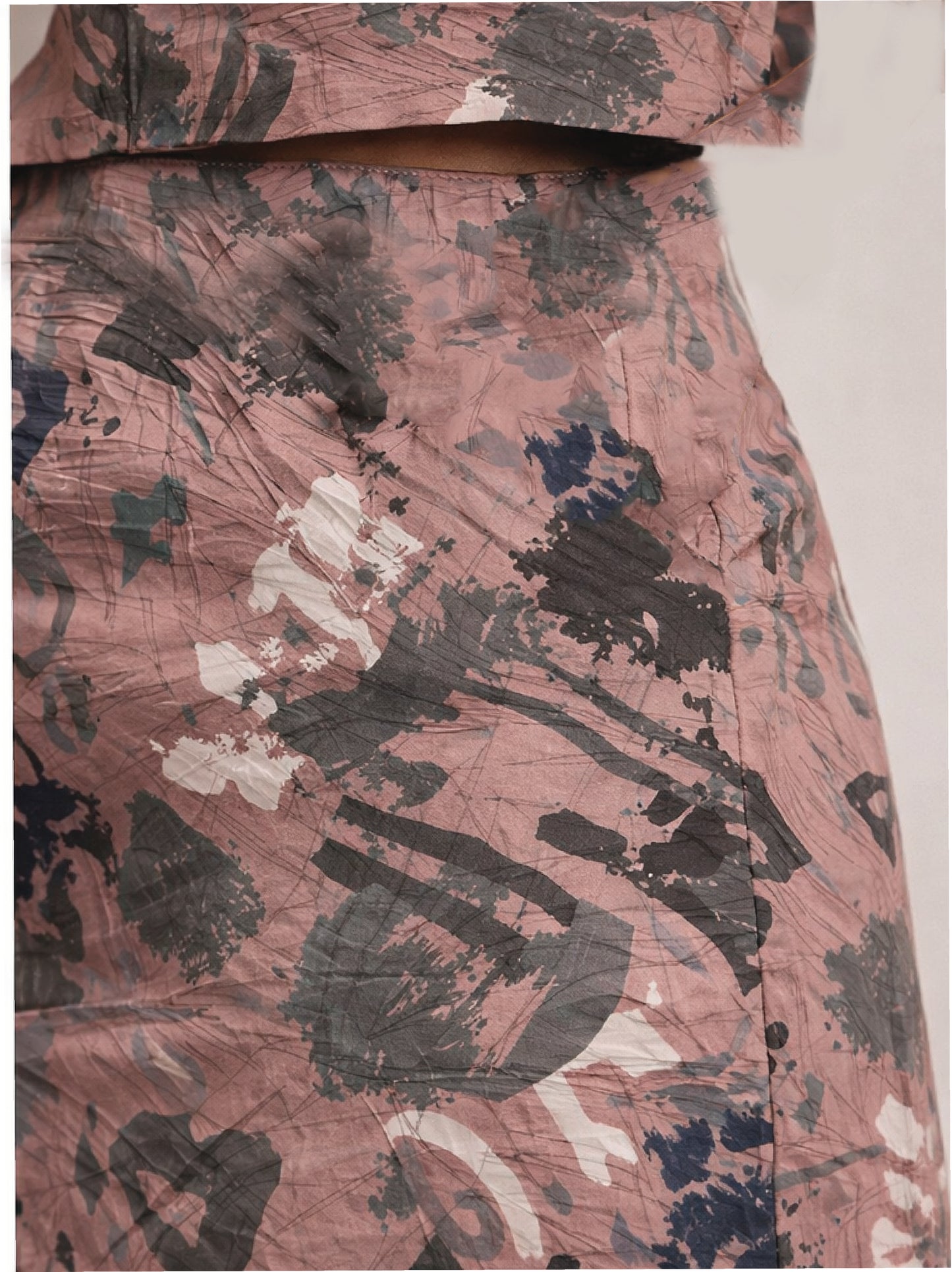 Women Pink Sheath Mini Skirt